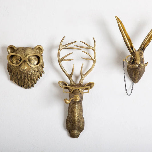 Antique Gold Animal Figurines