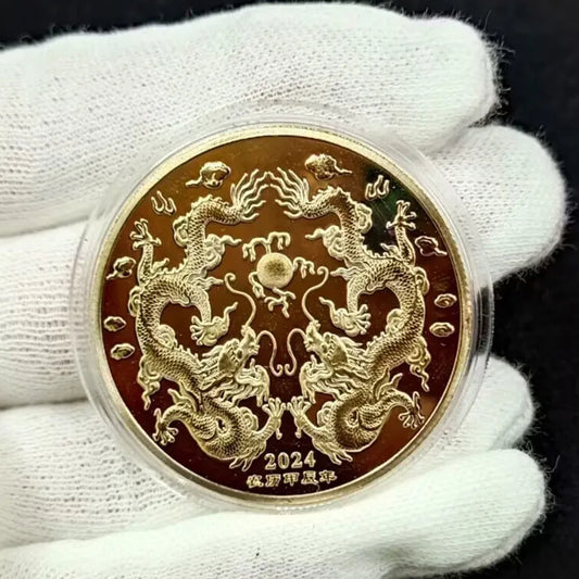 Chinese New Year 2024 Dragons Gold Coin