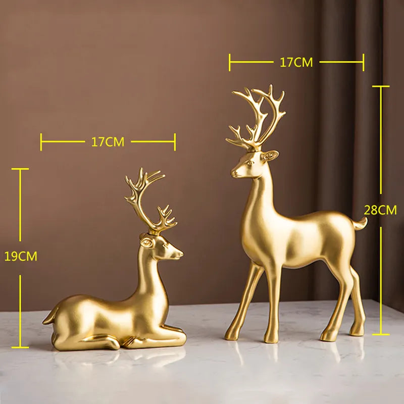 Decorative Gold Statuette Ornaments