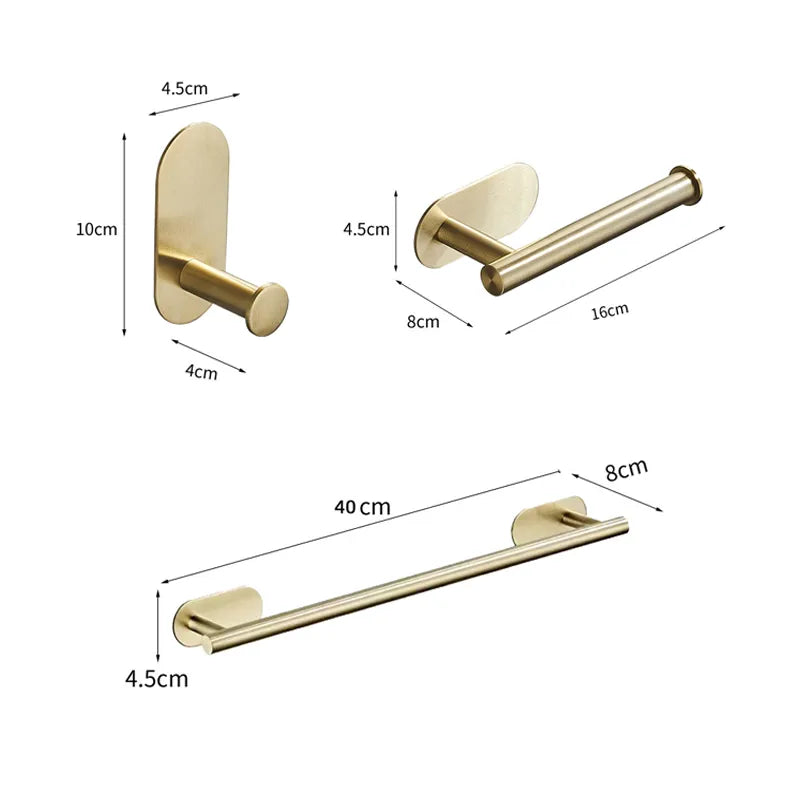 Gold Bathroom Hardware Accessories