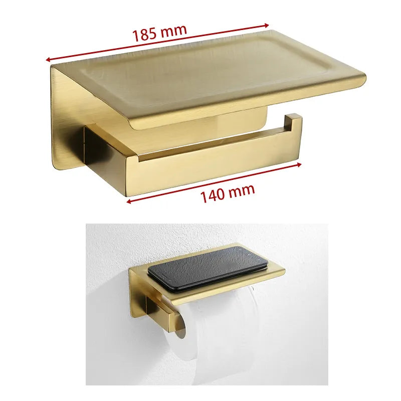 Gold Brushed Bathroom Accessories