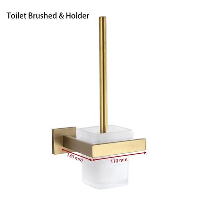 Gold Brushed Bathroom Accessories