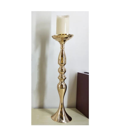 Gold Candlestick Vase