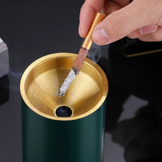 Gold Stainless Steel Funnel Ashtray