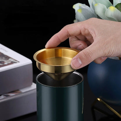 Gold Stainless Steel Funnel Ashtray