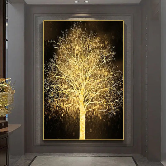 Gold Tree Canvas Print