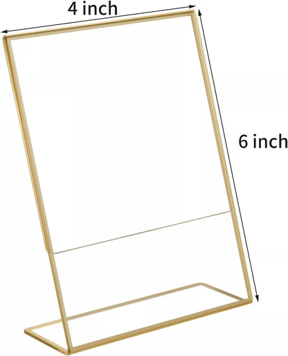 Gold Trimmed Standing Photo Frames