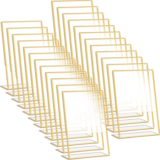 Gold Trimmed Standing Photo Frames