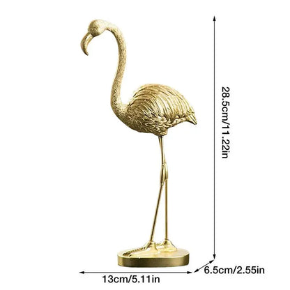 Golden Flamingo Ornament