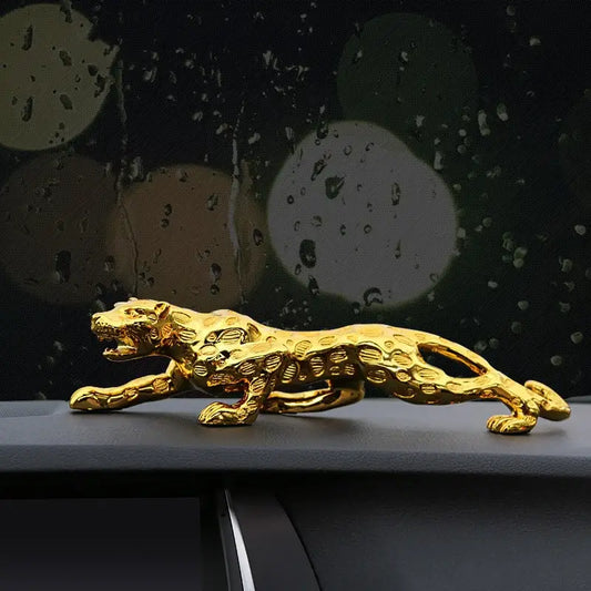 Leopard Gold Car Ornaments Figurine