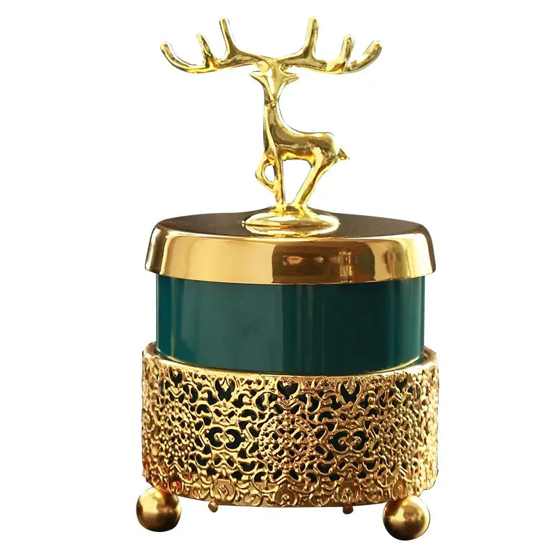 Luxury Deer Golden Lace Ashtray