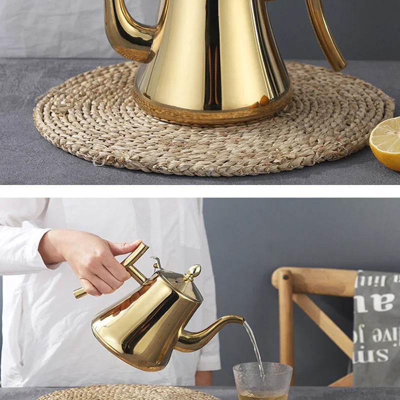 Modern Gold Teapot