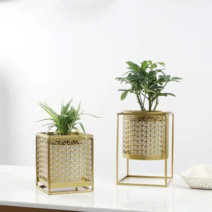 Nordic Luxury Gold Vase