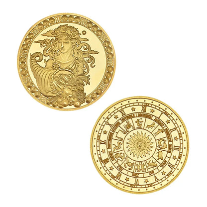 Zodiac/Star Sign Gold Plated Coin